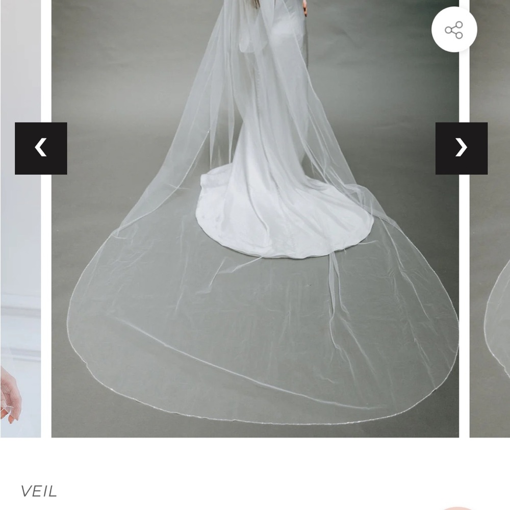 Untamed Petals by Amanda Judge Elegant White Veil
